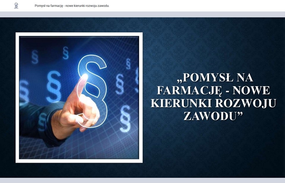 11.04.2024 – Wykład mgr farm. Marka Tomków, Prezesa Naczelnej Rady Aptekarskiej, pt. „Pomysł na farmację – nowe kierunki rozwoju zawodu”